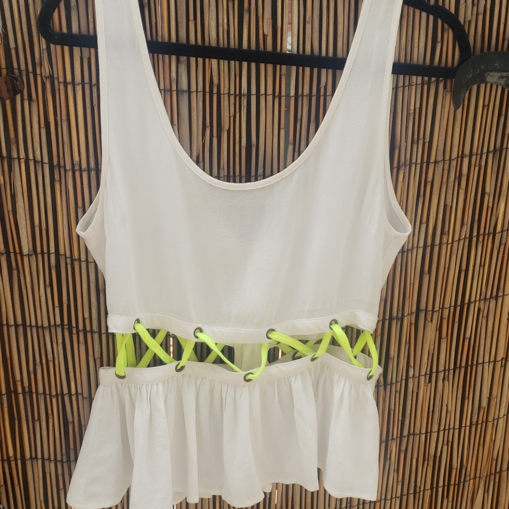 Millau white sleeveless top